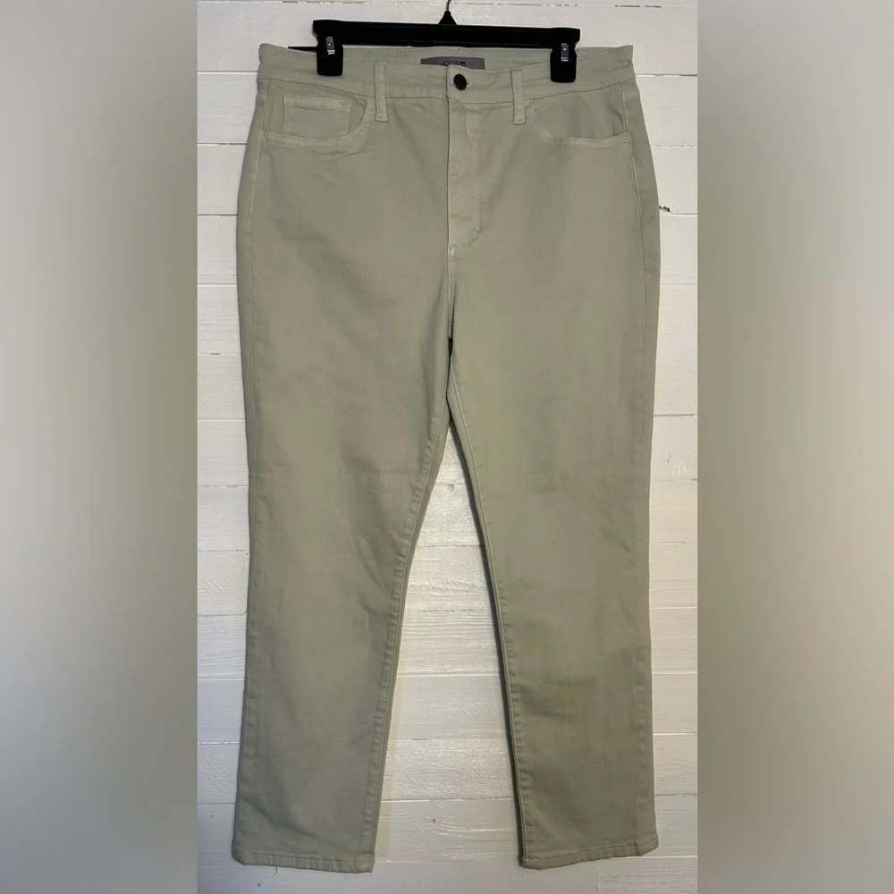 NWT Joes Jeans High Rise straight ankle pants, women’s size 31. Pear green.